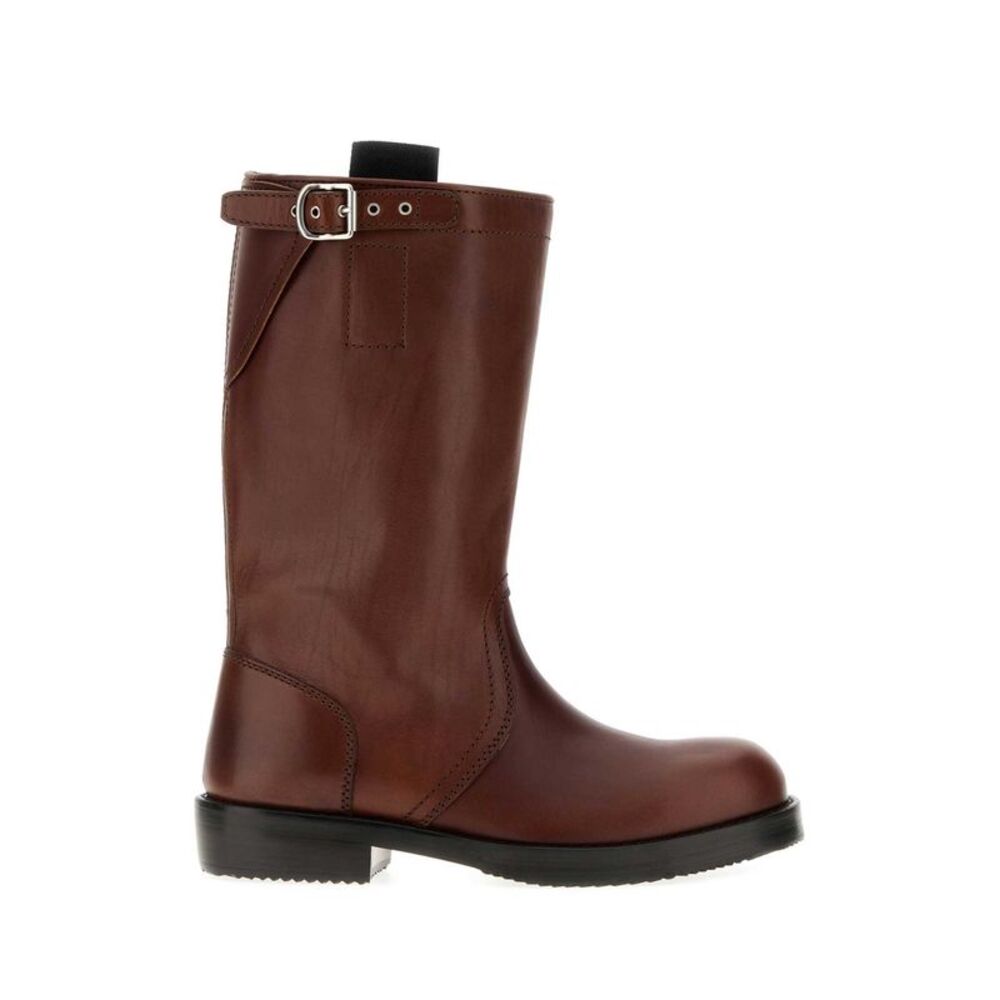 Dries Van Noten Women Chocolate Leather Boots